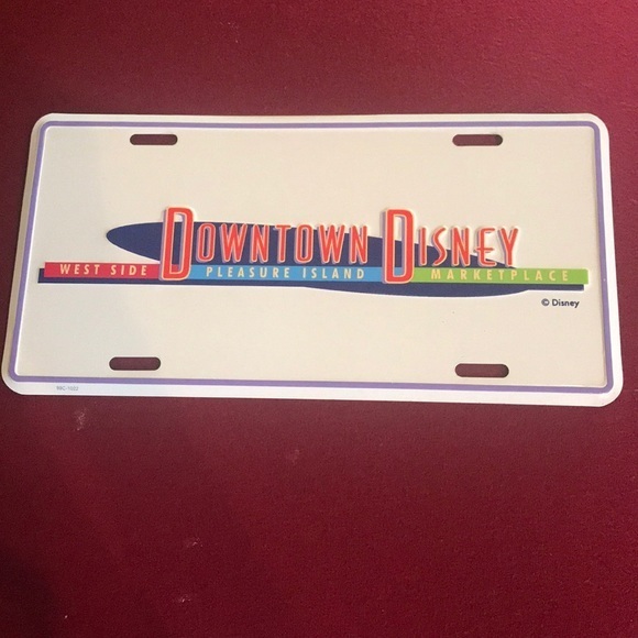 Rare Downtown Disney‎ License Plate collectible WDW Florida